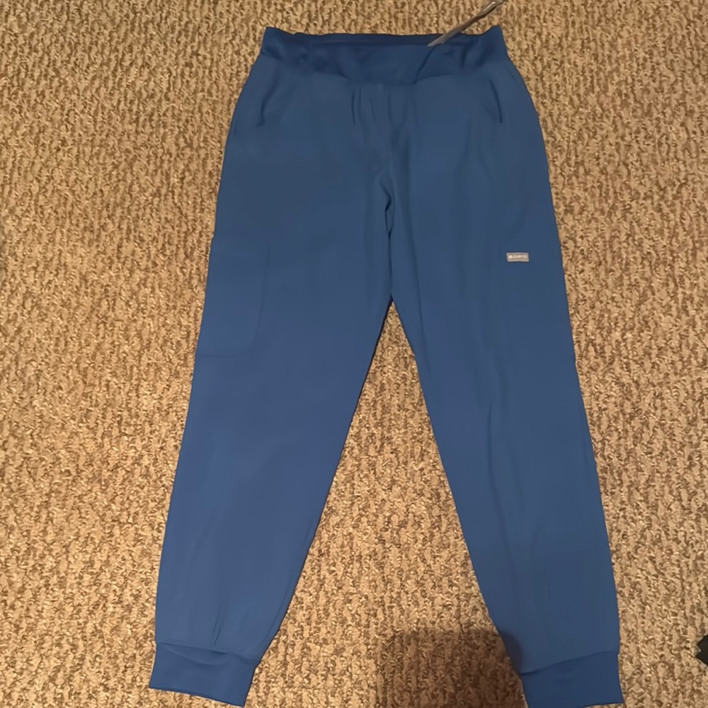 Blue scrub pants